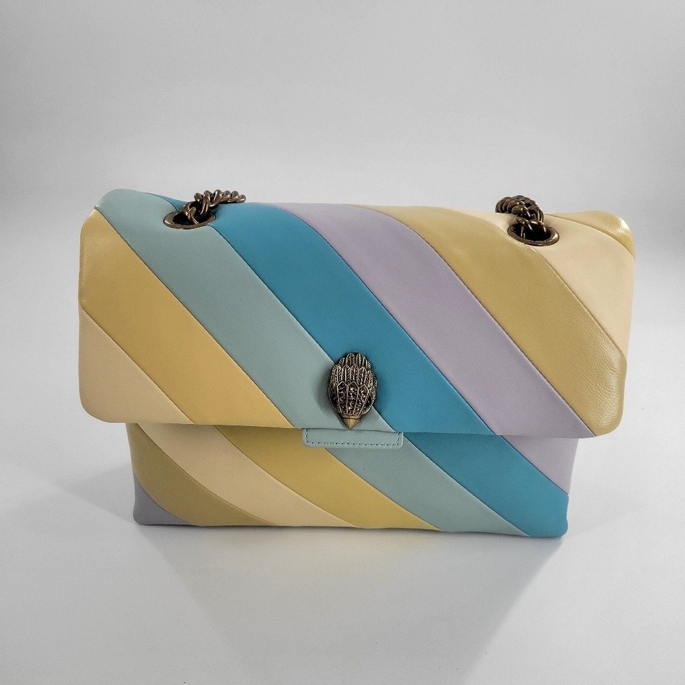Kurt Geiger Kensington Convertible Leather Crossbody‎ Bag New